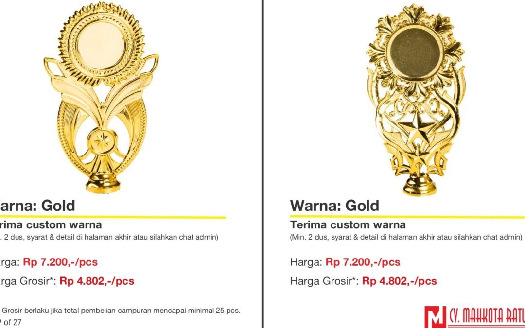 Harga Piala Plastik Terbaru Terlengkap