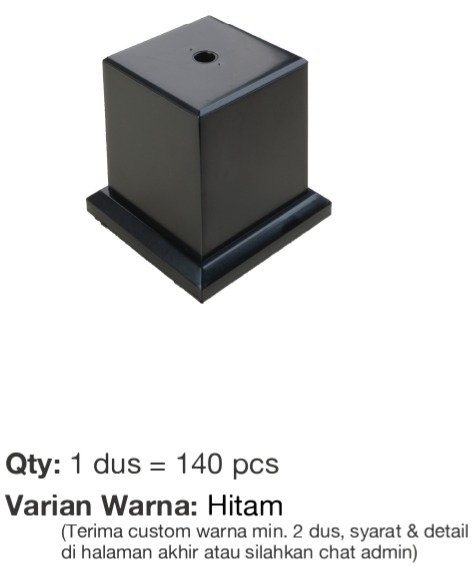 Wadah piala hitam W004-1H