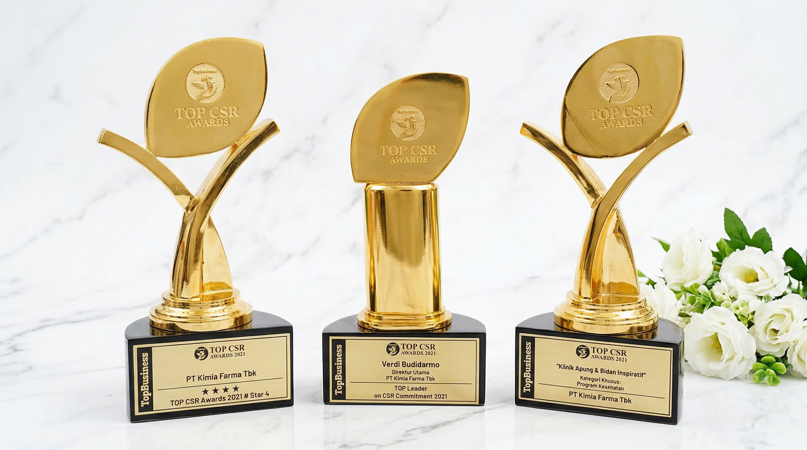 piala CSR award kualitas tinggi untuk penghargaan perusahaan