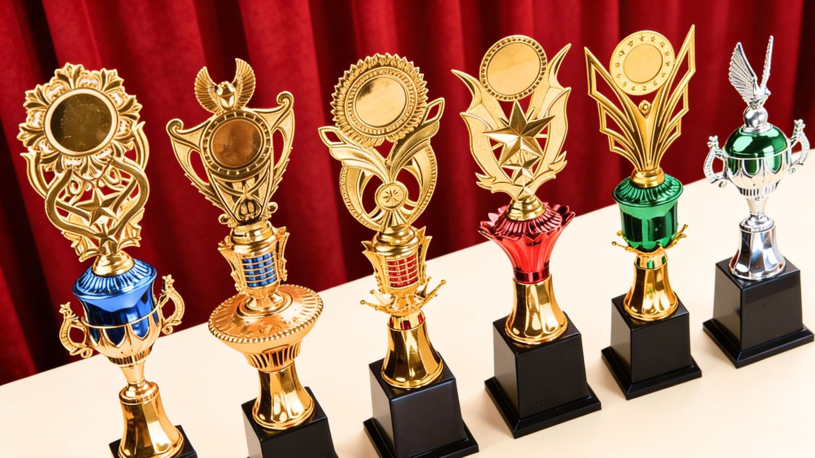 Import Figur Piala Plastik dari Indonesia Mahkota Ratu Jaya untuk Produksi Trophy Lokal