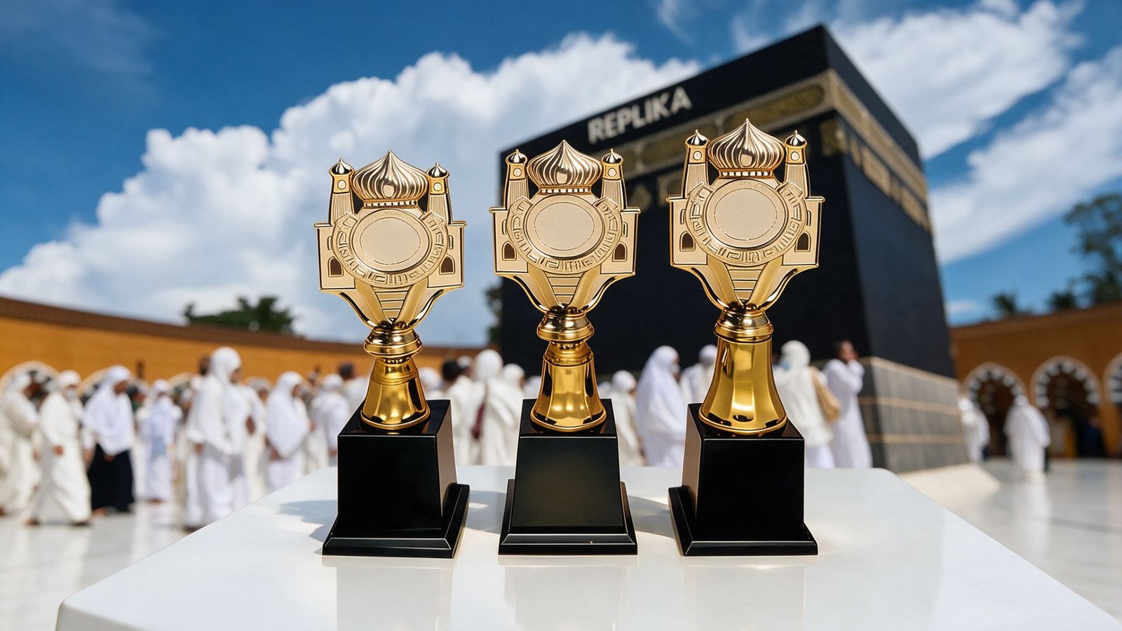 piala masjid, piala kubah, piala kepala masjid, piala manasik