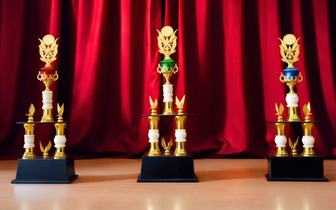 Jual Piala Kaki Kayu Hitam Premium Untuk Piala Rakitan Eksklusif